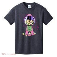 Weirdcore Aesthetic Eyeball Bubble Gumball Machine Halloween Kids T-Shirt thumb 0
