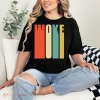 Woke Af Extremely Woke In Retro 60s Style Comfort Colors T-Shirt thumb 2