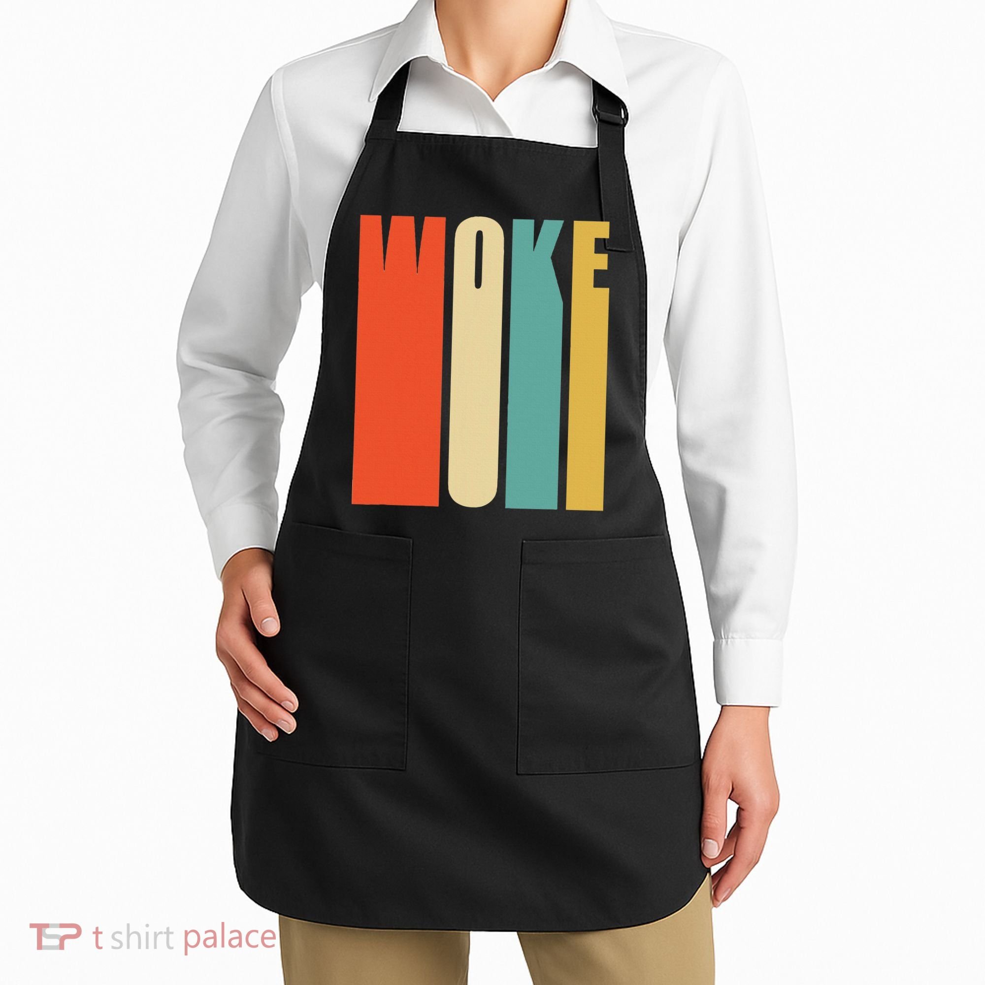Woke Af Extremely Woke In Retro 60s Style Apron