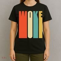 Woke Af Extremely Woke In Retro 60s Style T-Shirt thumb 4
