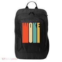 Woke Af Extremely Woke In Retro 60s Style City Backpack thumb 0