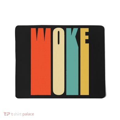 Woke Af Extremely Woke In Retro 60s Style Mousepad