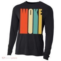 Woke Af Extremely Woke In Retro 60s Style Cooling Performance Long Sleeve Crew thumb 0