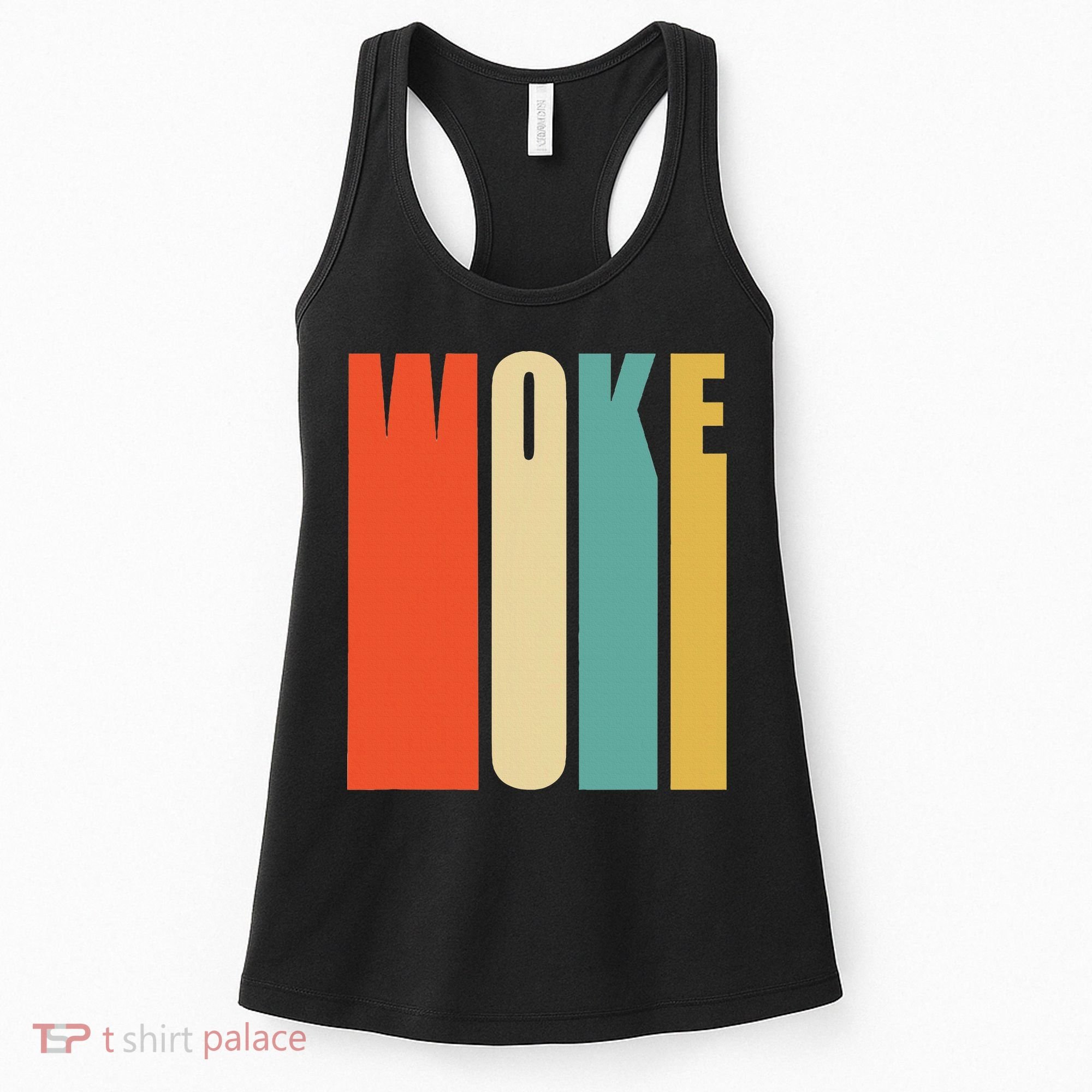 Woke Af Extremely Woke In Retro 60s Style Women's Tank Top