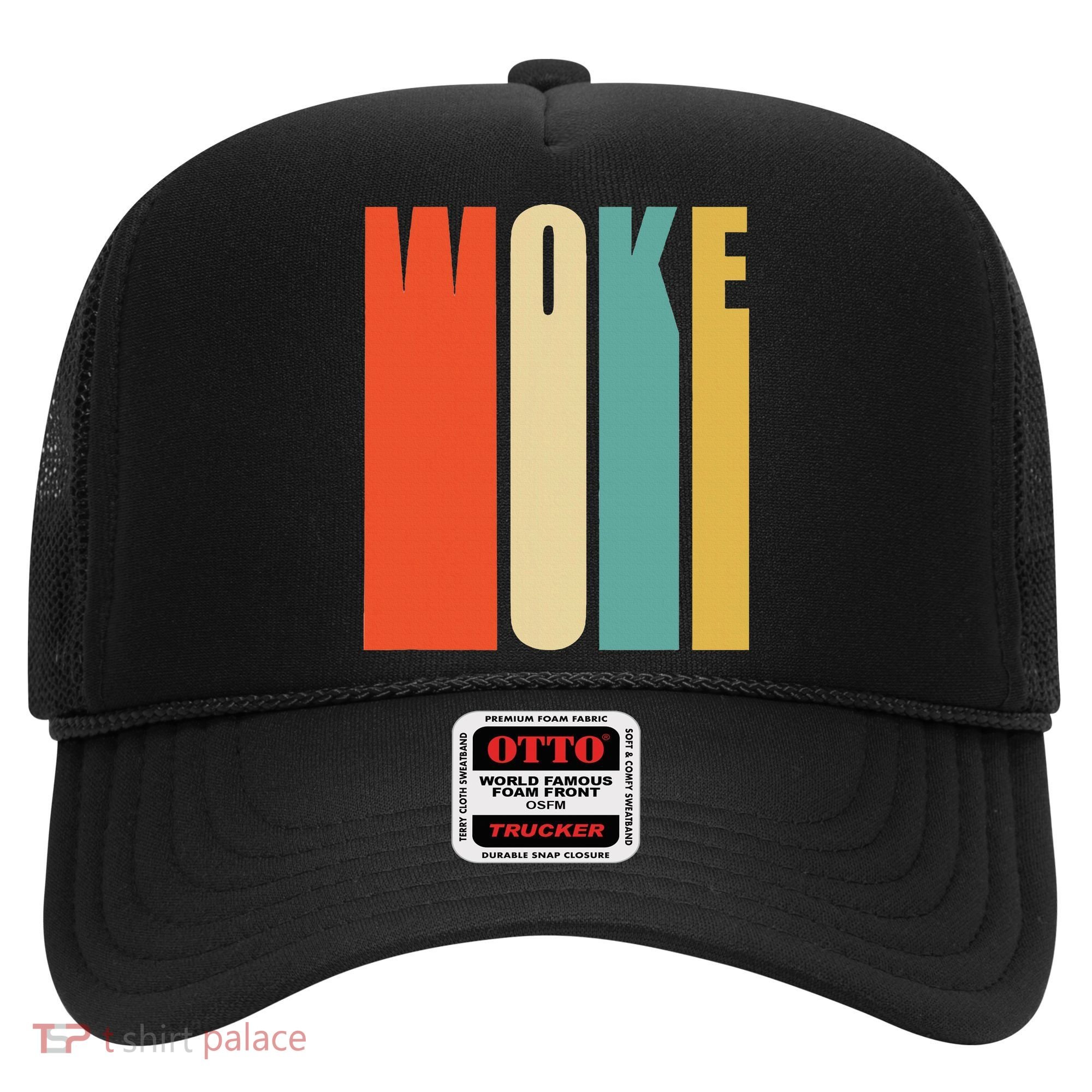 Woke Af Extremely Woke In Retro 60s Style Hat