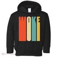 Woke Af Extremely Woke In Retro 60s Style Toddler Hoodie thumb 0