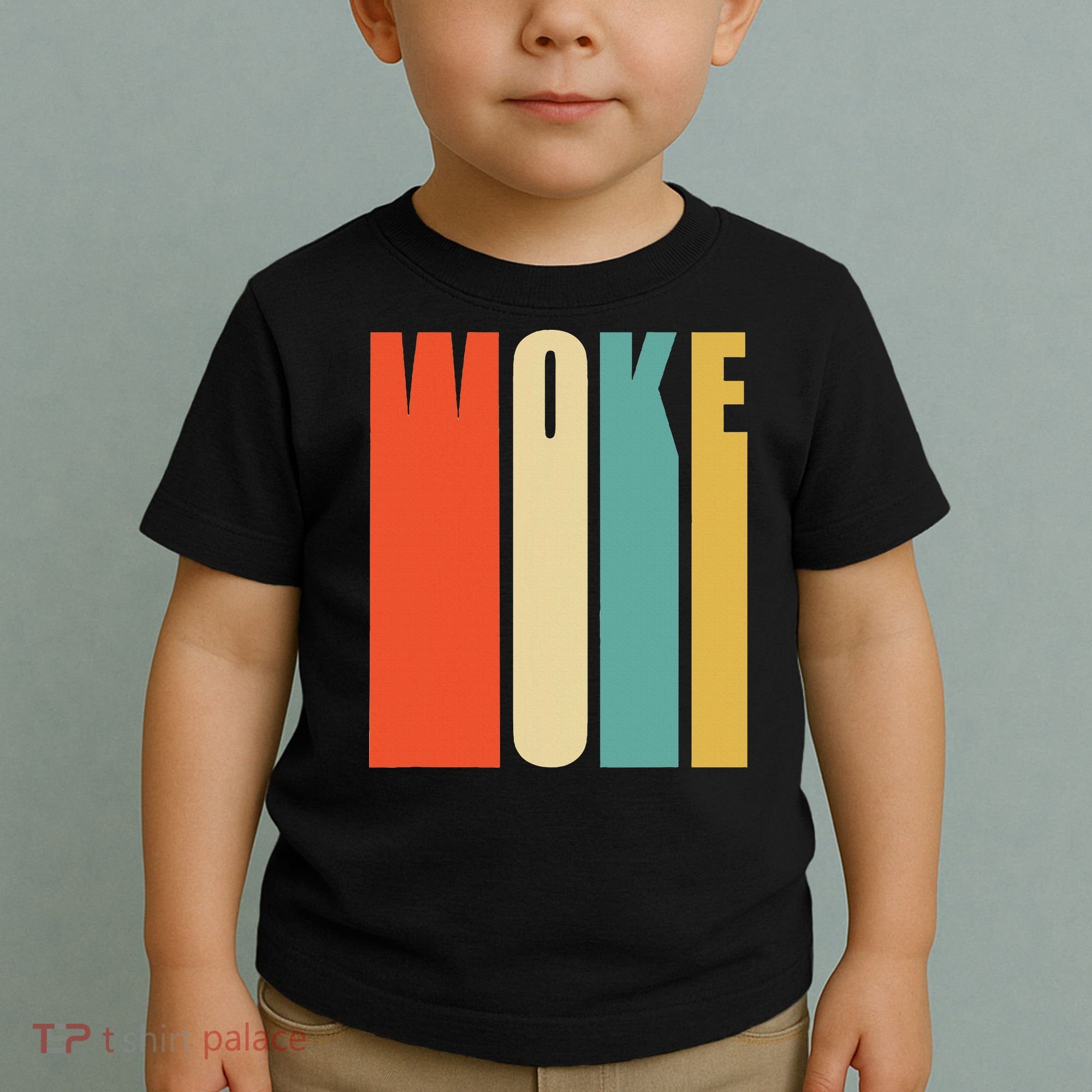 Woke Af Extremely Woke In Retro 60s Style Toddler T-Shirt