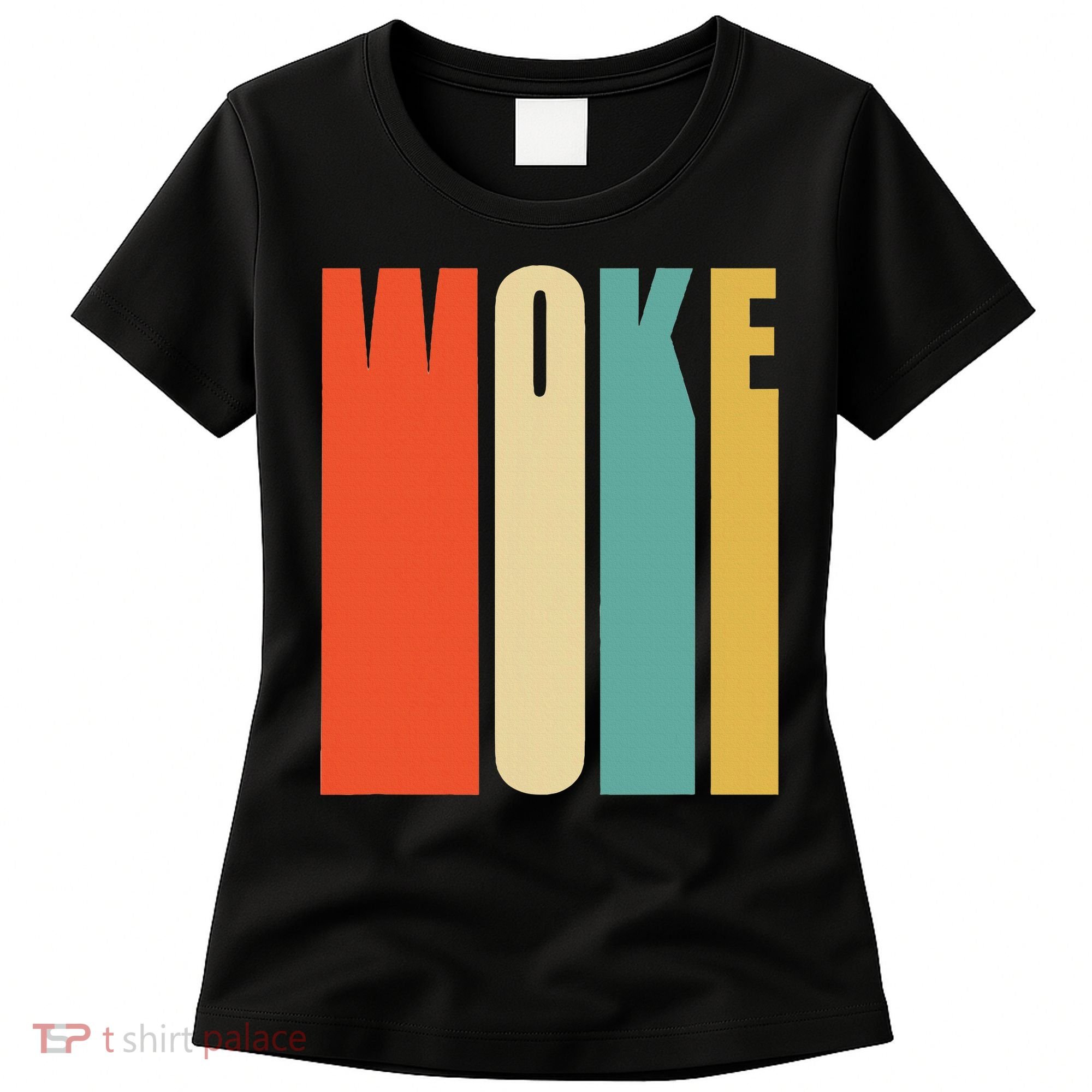 Woke Af Extremely Woke In Retro 60s Style Women's T-Shirt