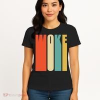 Woke Af Extremely Woke In Retro 60s Style Women's T-Shirt thumb 4