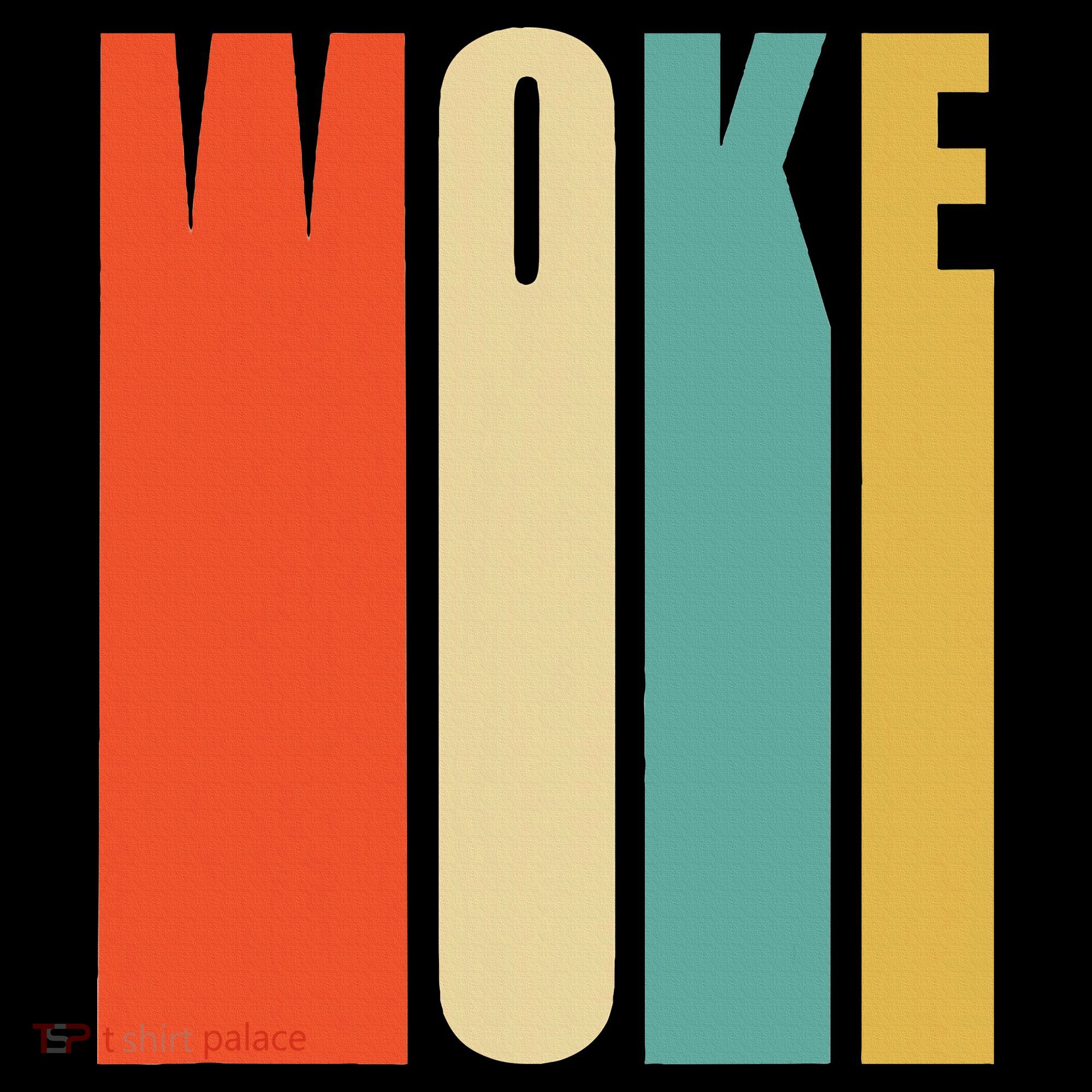 Woke Af Extremely Woke In Retro 60s Style Kids Sweatshirt