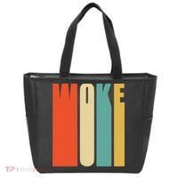 Woke Af Extremely Woke In Retro 60s Style Tote Bag thumb 0