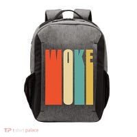 Woke Af Extremely Woke In Retro 60s Style Vector Backpack thumb 0