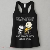 When All Else Fails Turn Up The Music & Dance With Your Dog Women's Tank Top thumb 3