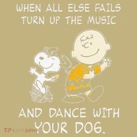 When All Else Fails Turn Up The Music & Dance With Your Dog Kids T-Shirt thumb 2