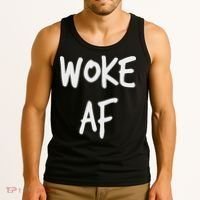 Woke Af Extremely Woke (stay Woke) Tank Top thumb 3