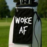 Woke Af Extremely Woke (stay Woke) Golf Towel thumb 2