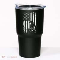 Welder American Flag Welding Gift Usa Distressed Helmet Tumbler thumb 0