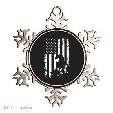 Welder American Flag Welding Gift Usa Distressed Helmet Ornament
