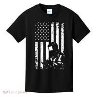 Welder American Flag Welding Gift Usa Distressed Helmet Kids T-Shirt thumb 0