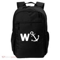 W Anchor Funny Pub Joke Backpack thumb 0