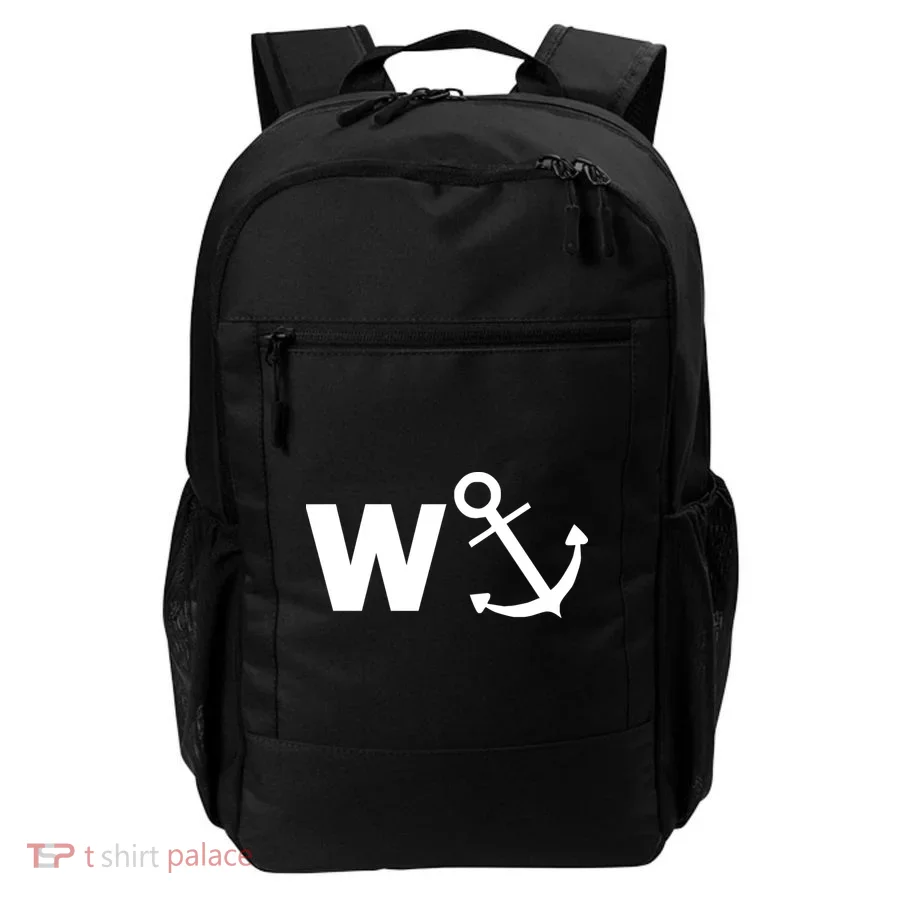 W Anchor Funny Pub Joke Backpack