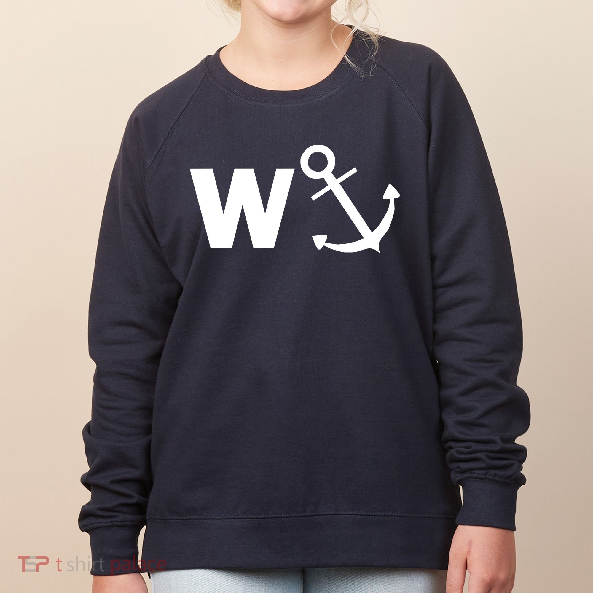 W Anchor Funny Pub Joke Women's Sweatshirt