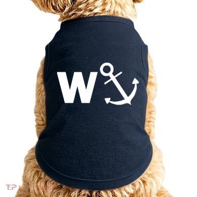 W Anchor Funny Pub Joke Doggie Tank