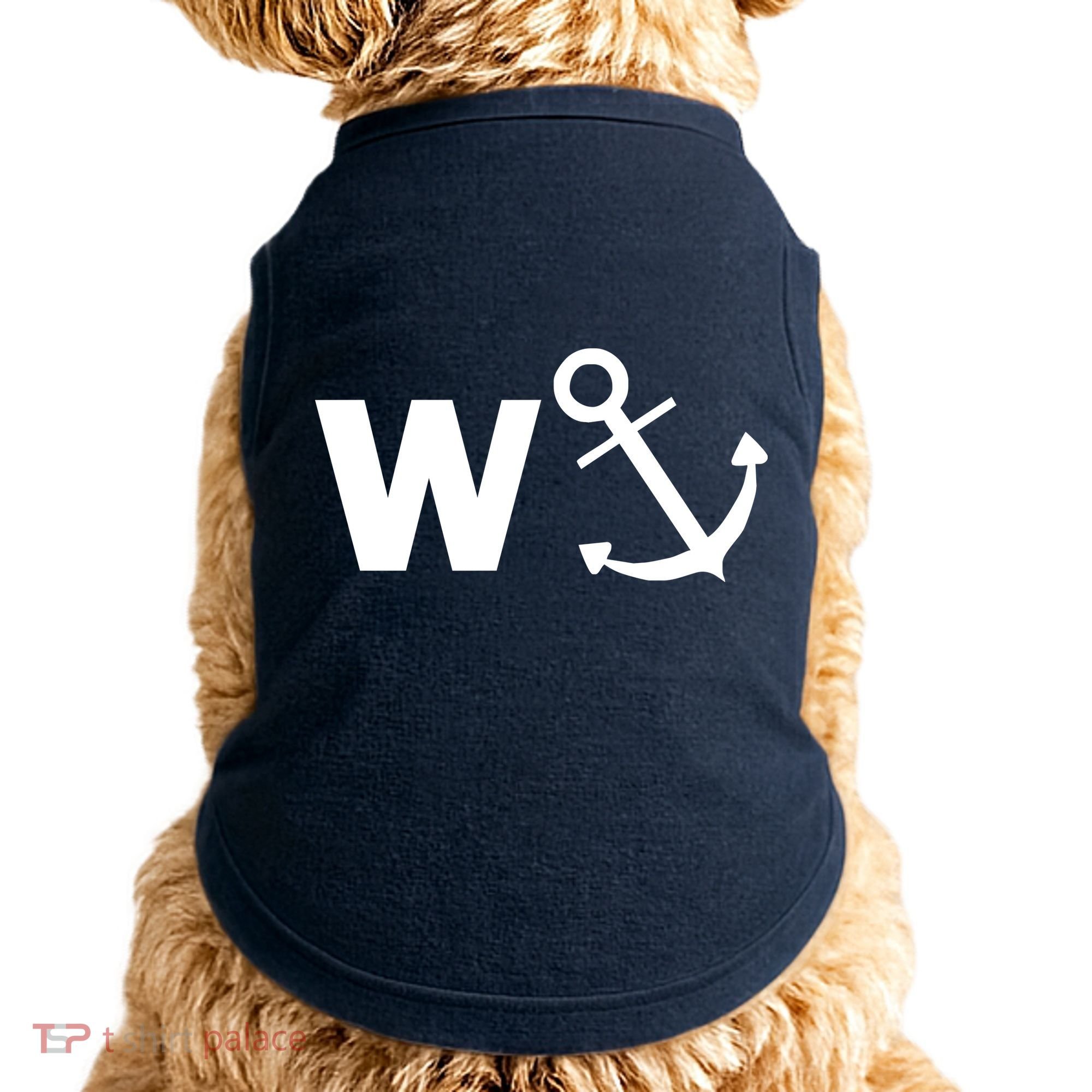 W Anchor Funny Pub Joke Doggie Tank