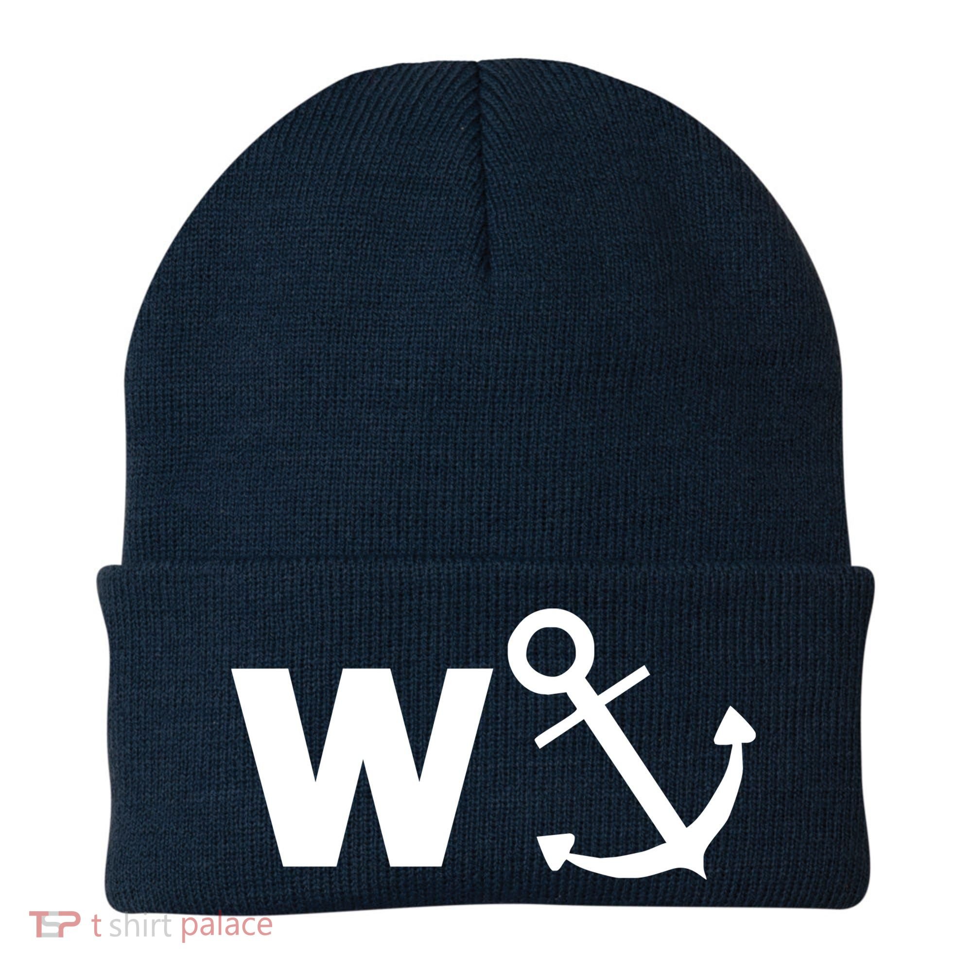 W Anchor Funny Pub Joke Beanie
