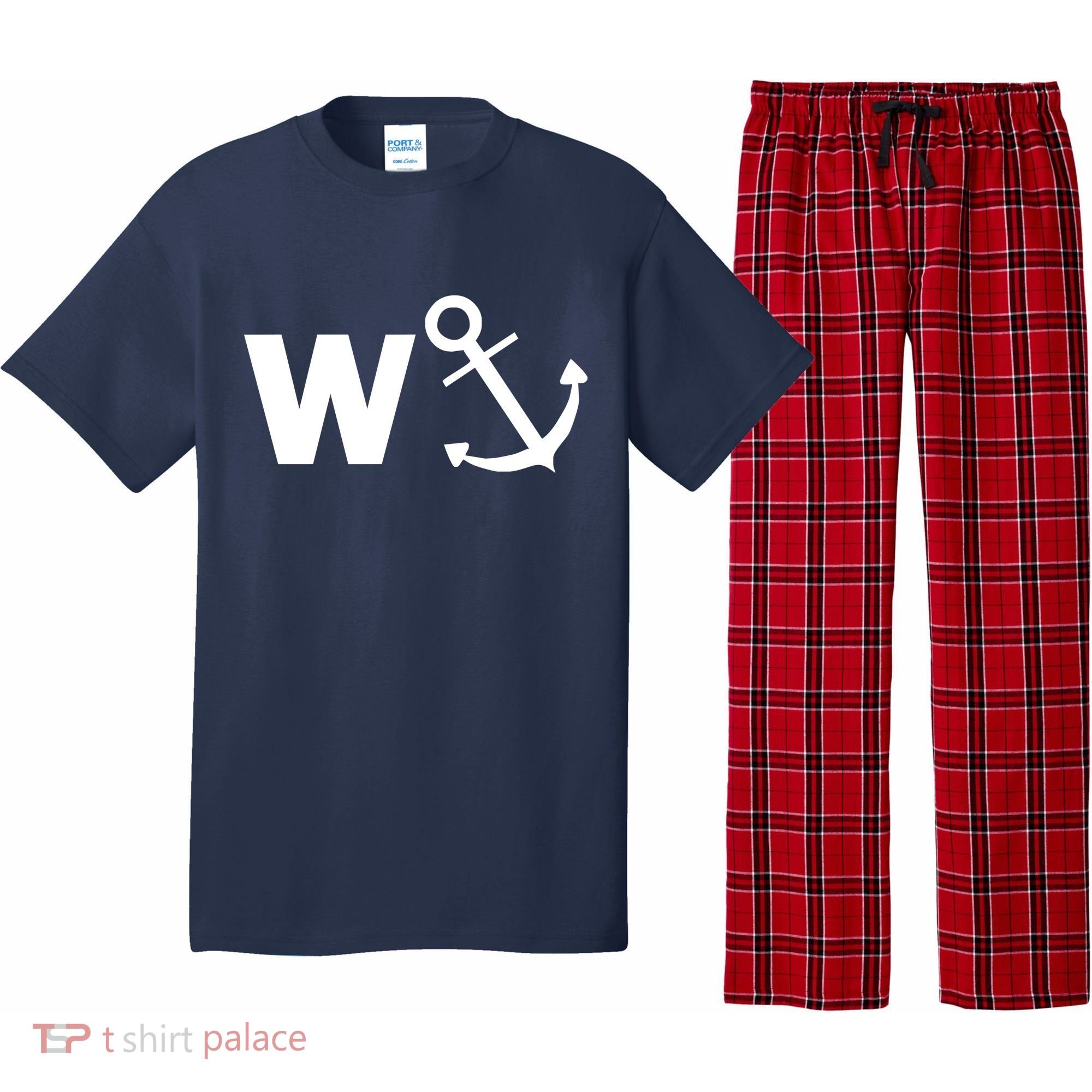 W Anchor Funny Pub Joke Pajama Set