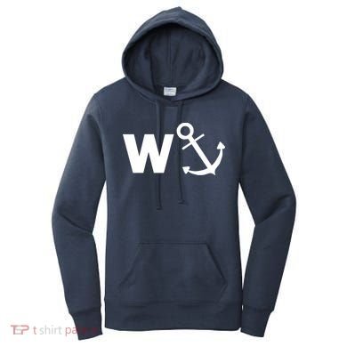 W Anchor Funny Pub Joke Women's Hoodie