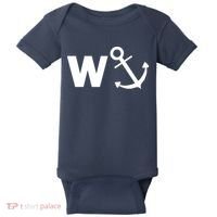W Anchor Funny Pub Joke Baby Bodysuit thumb 0