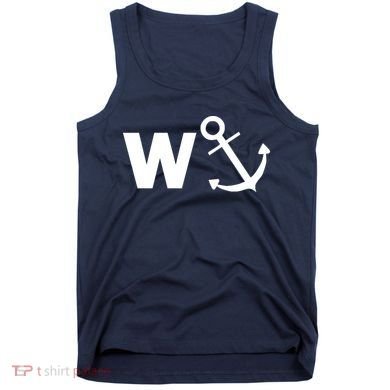 W Anchor Funny Pub Joke Tank Top