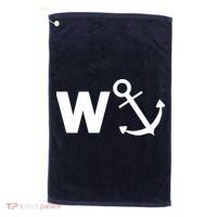 W Anchor Funny Pub Joke Golf Towel thumb 0