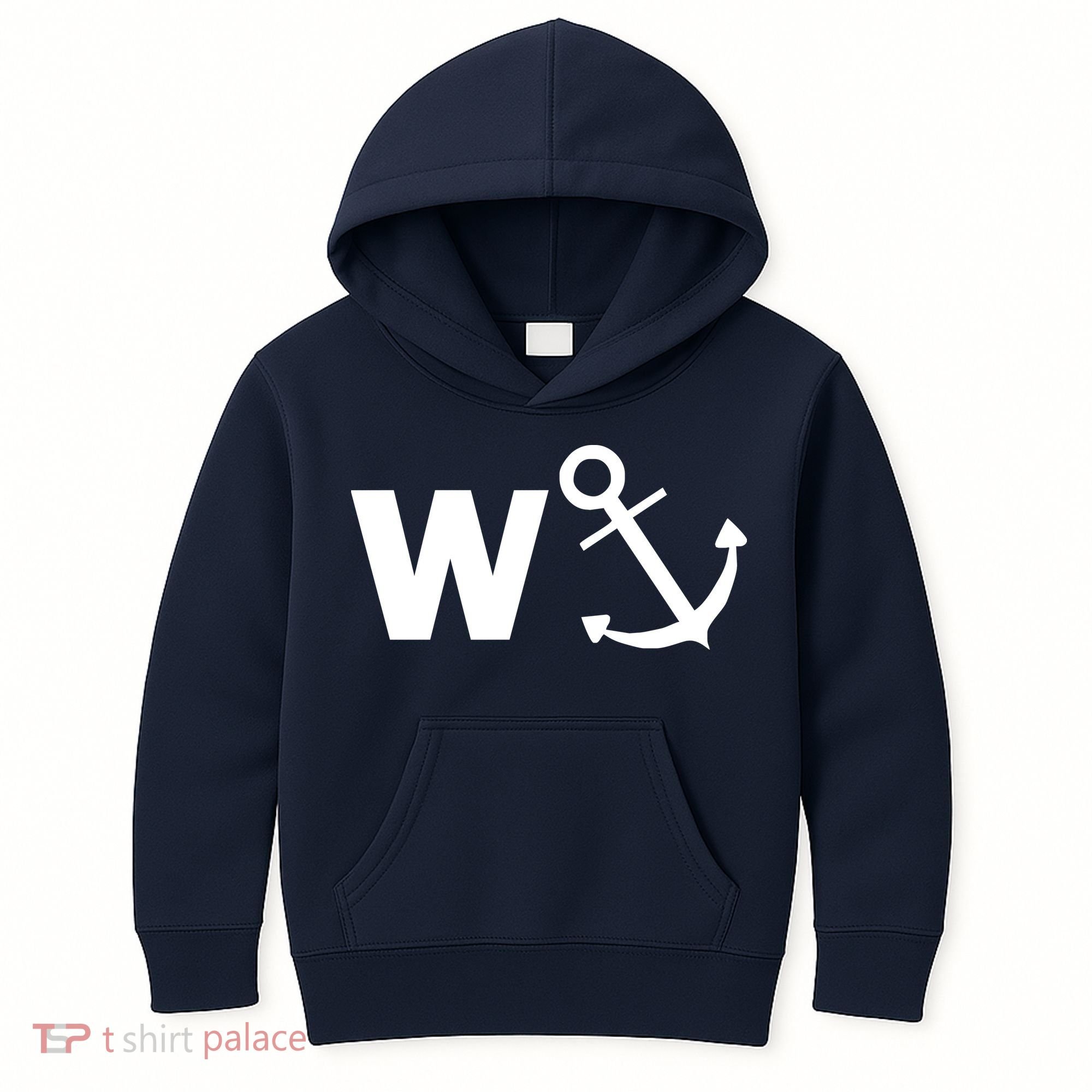 W Anchor Funny Pub Joke Kids Hoodie