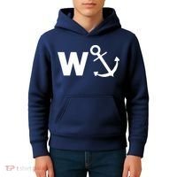 W Anchor Funny Pub Joke Kids Hoodie thumb 4