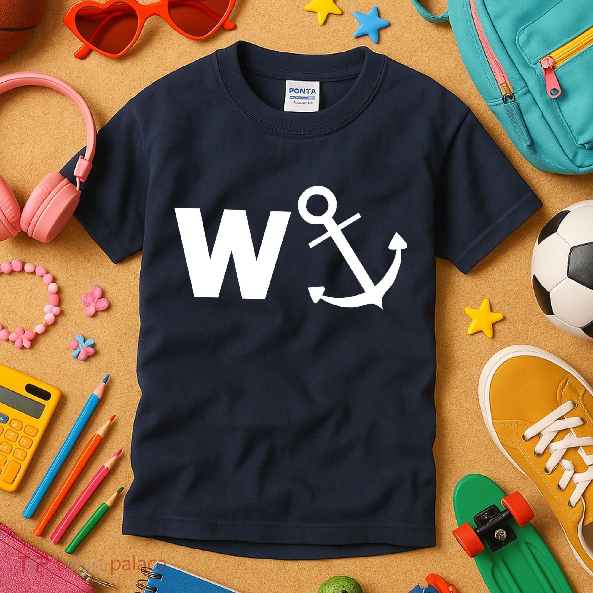 W Anchor Funny Pub Joke Kids T-Shirt