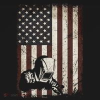 Welder American Flag Vintage Weld Welding Helmet Funny Gift Men Meaningful Gift T-Shirt thumb 7