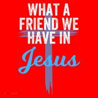 What A Friend We Have In Jesus Christian Faith Devotion Jesus Faith Based Santa Hat thumb 1