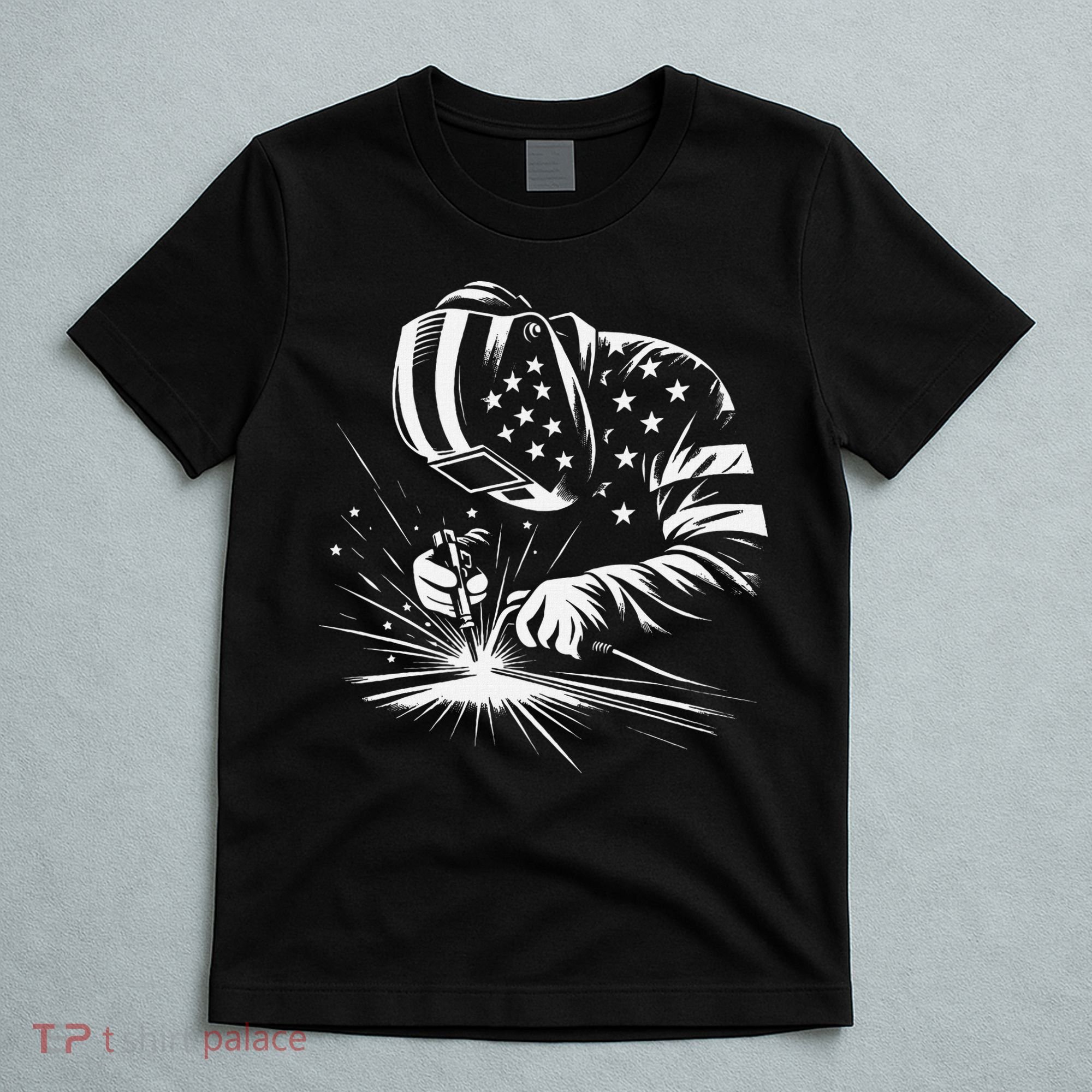 Welder American Flag Usa Patriotic Welding Welder T-Shirt