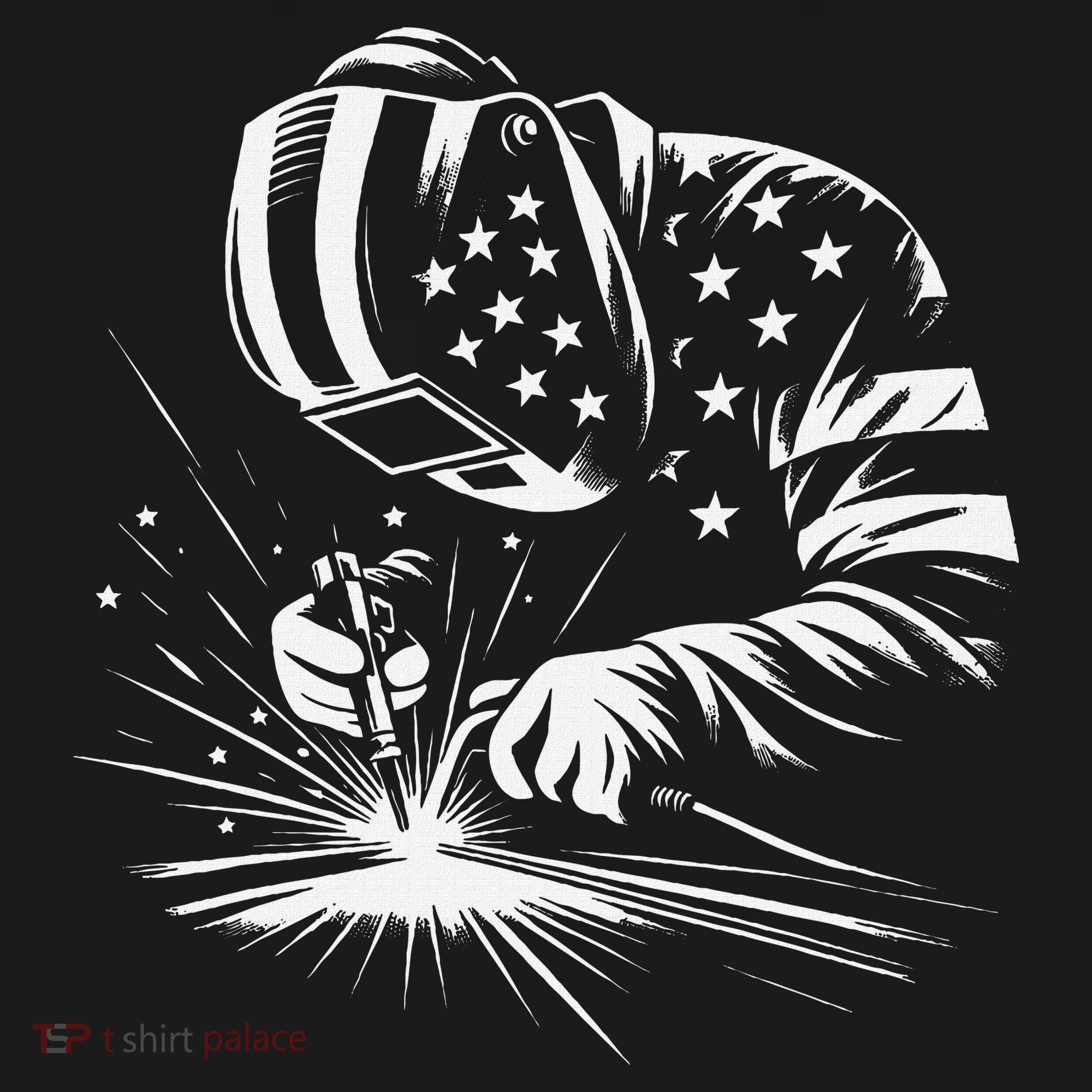 Welder American Flag Usa Patriotic Welding Welder Women's Hoodie