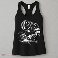 Welder American Flag Usa Patriotic Welding Welder Women's Tank Top thumb 3