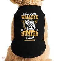 Walleye Angler Fisher And Fishing Dad Gift Doggie Tank thumb 0