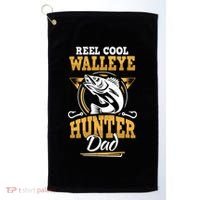 Walleye Angler Fisher And Fishing Dad Gift Golf Towel thumb 0