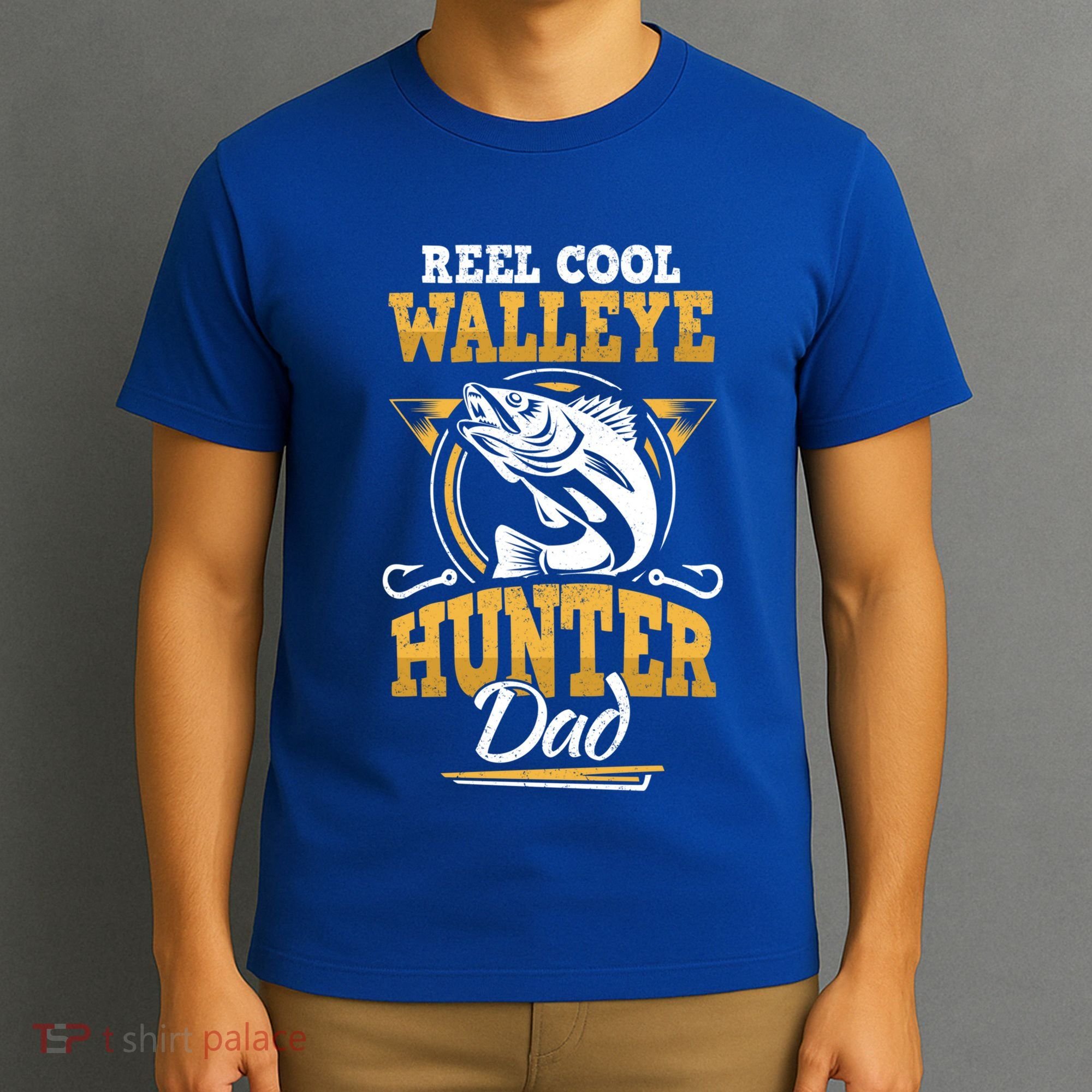 Walleye Angler Fisher And Fishing Dad Gift T-Shirt