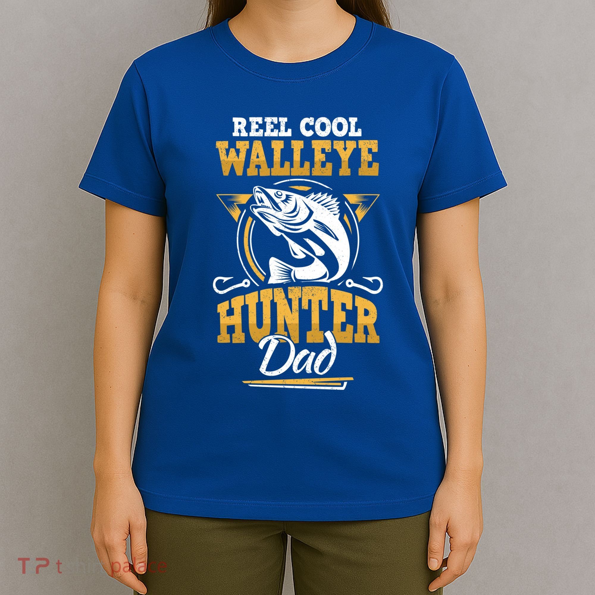 Walleye Angler Fisher And Fishing Dad Gift T-Shirt