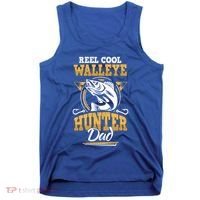 Walleye Angler Fisher And Fishing Dad Gift Tank Top thumb 0