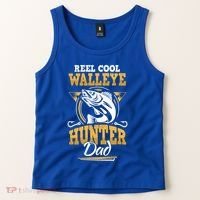 Walleye Angler Fisher And Fishing Dad Gift Tank Top thumb 2