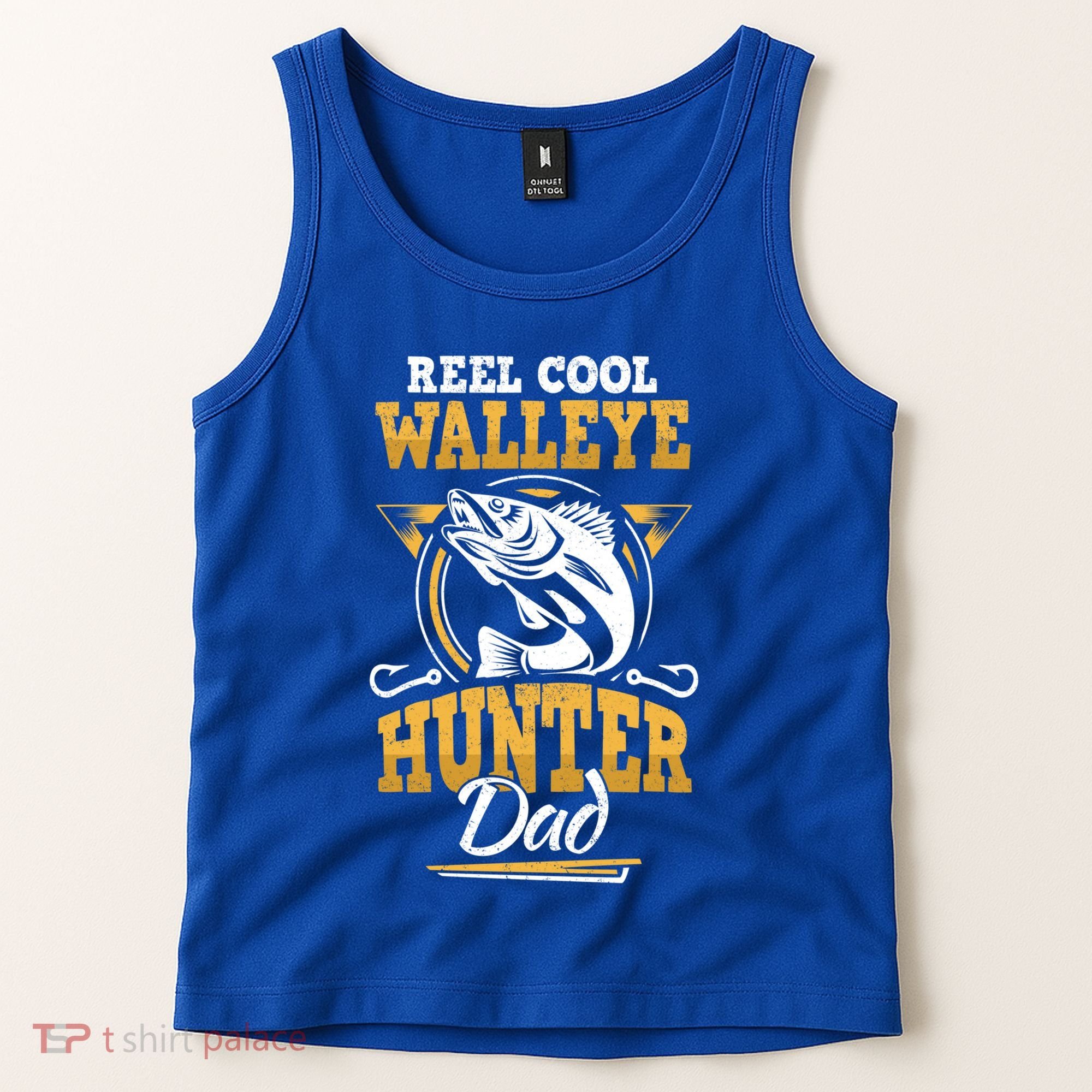 Walleye Angler Fisher And Fishing Dad Gift Tank Top