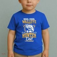 Walleye Angler Fisher And Fishing Dad Gift Toddler T-Shirt thumb 2
